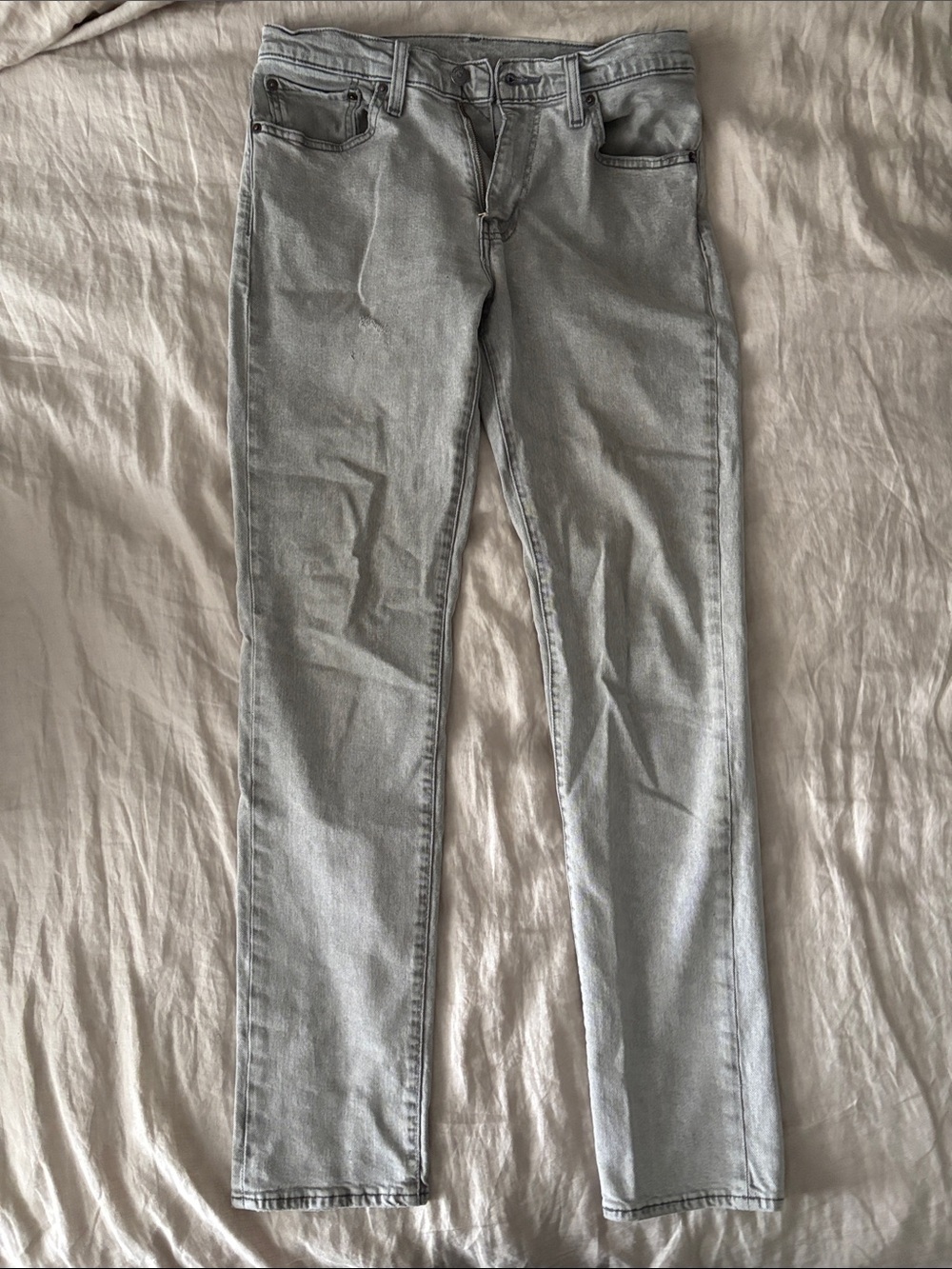 Men's Straight Jeans in Light Gray - Clean Everyday Fit